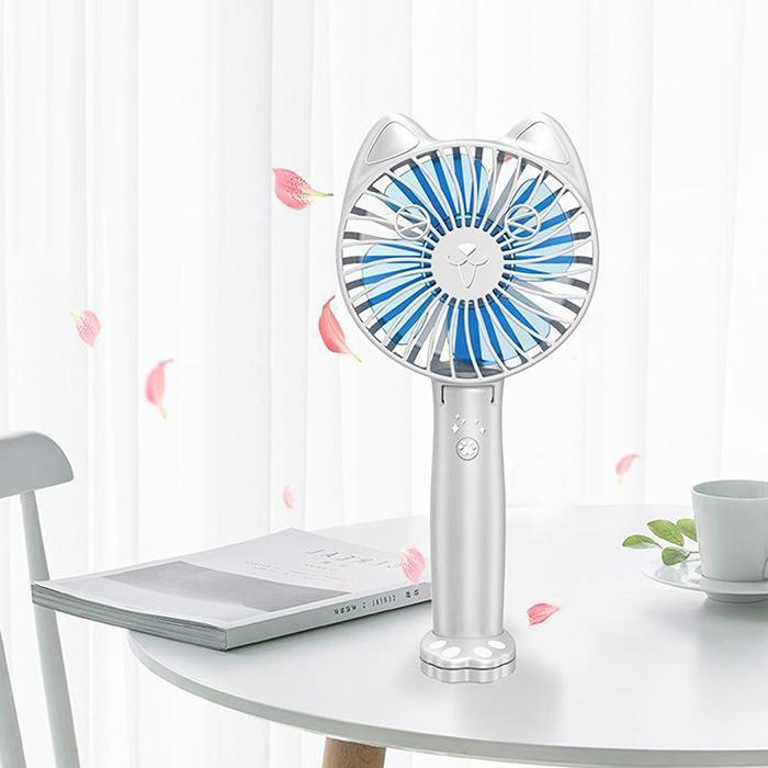 NX-2_Handheld Mini Fan Portable Rechargeable Cat Ear Shaped USB Fan_000656